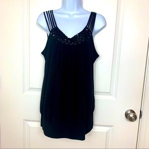 Perseption Concept black blouse tank. XL